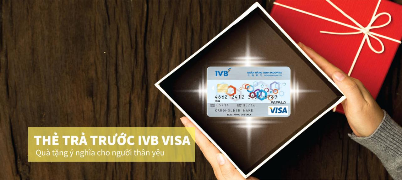 Giới thiệu và Tiện ích thẻ trả trước vô danh IVB Visa