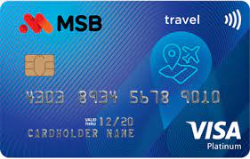 Thẻ MSB Visa Travel Platinum