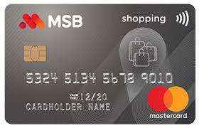 Thẻ tín dụng siêu miễn phí MSB MasterCard